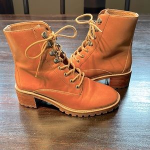 Madewell Lace Up Boots size 6